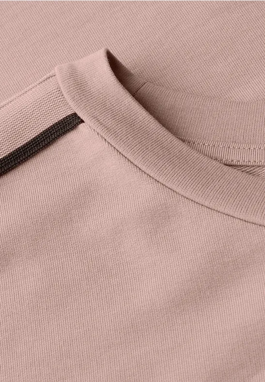 Shirt met gallonstrepen faded rose