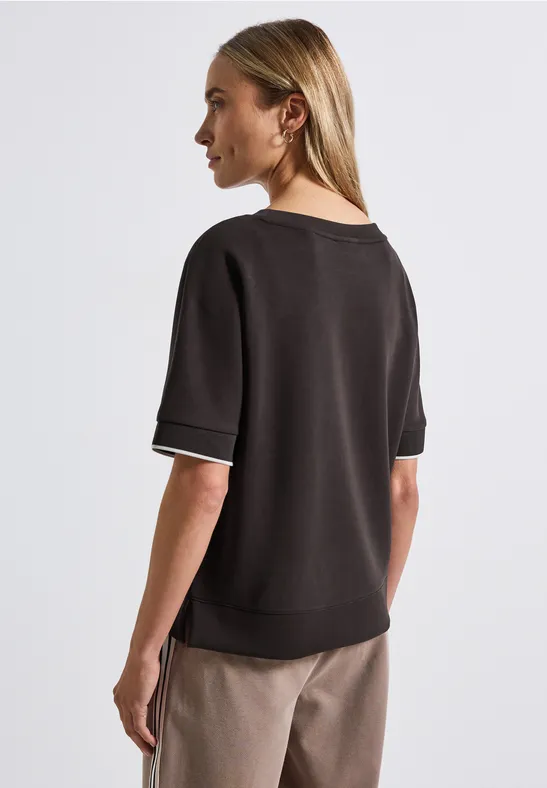 Chemise en soie deep roast brown