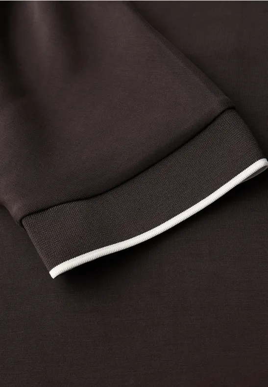 Chemise en soie deep roast brown