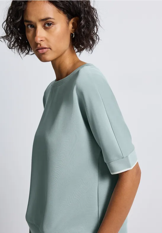 Silk-Look Shirt arona blue