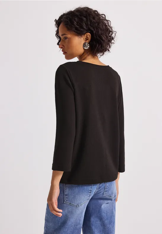 Strick-Look Shirt deep roast brown