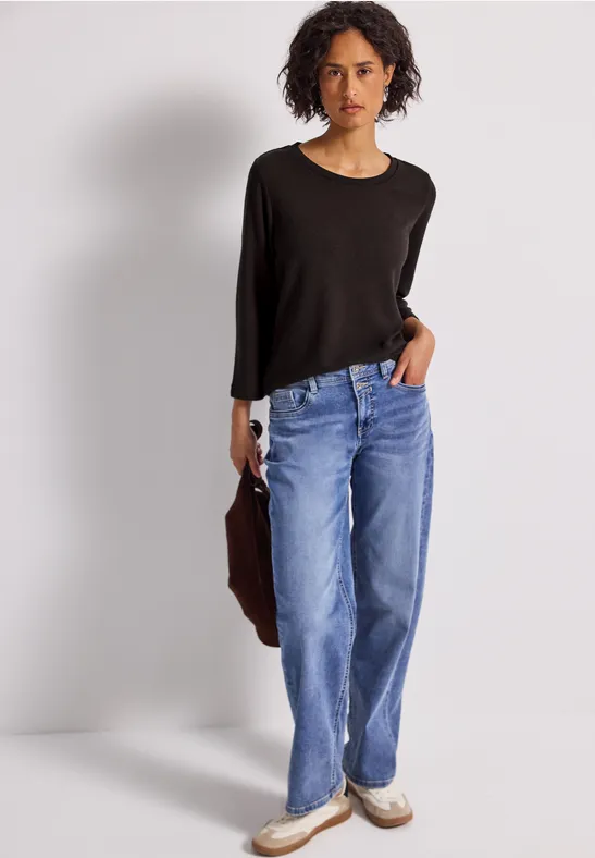Strick-Look Shirt deep roast brown