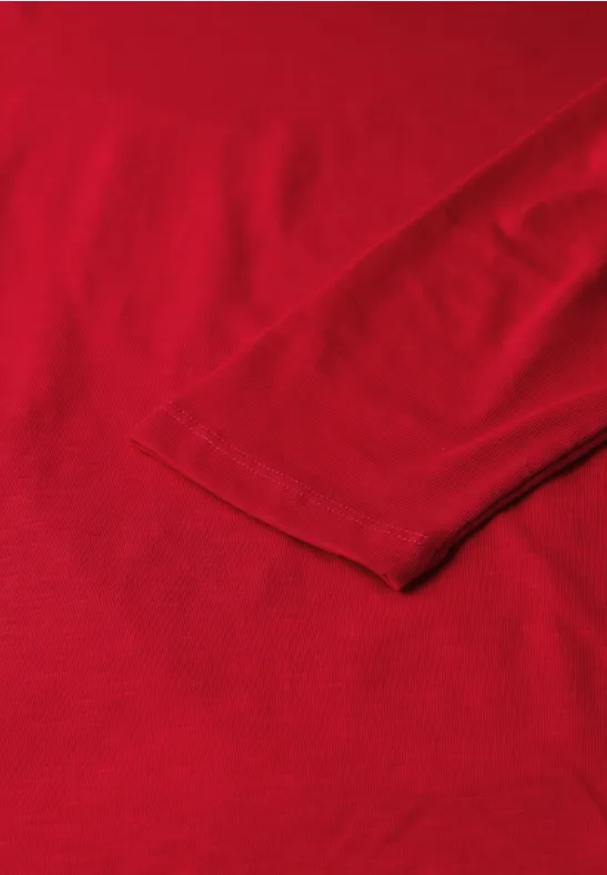 Shirt mit 3/4 Arm racing red