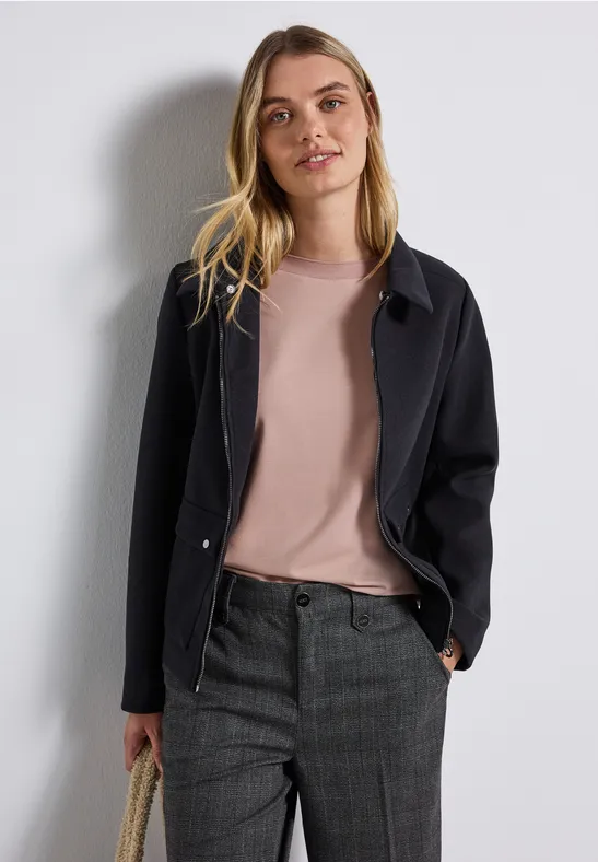 Shirt met geribd detail faded rose