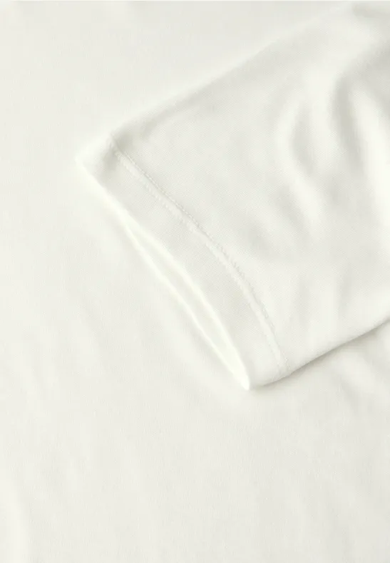 Basic Shirt mit Turtleneck off white
