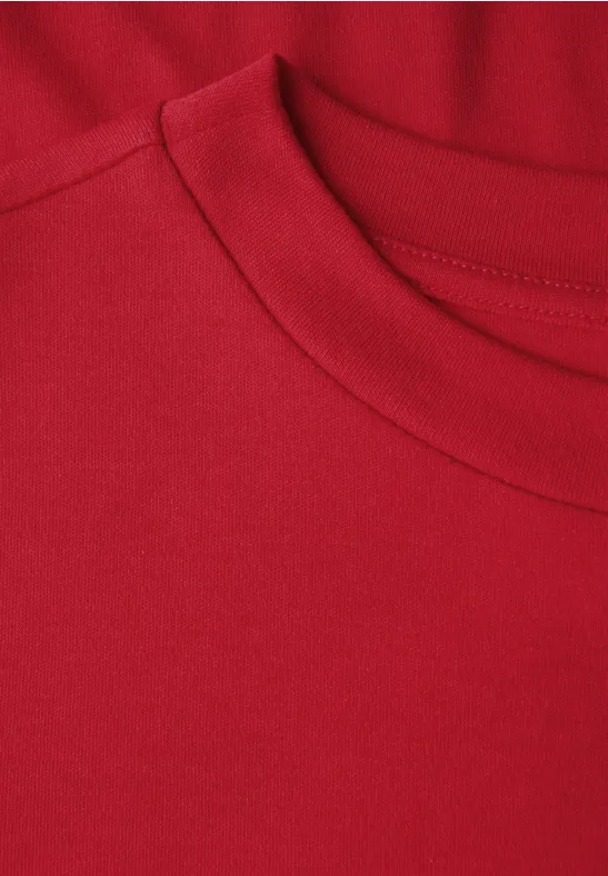 Basic Shirt mit Turtleneck racing red