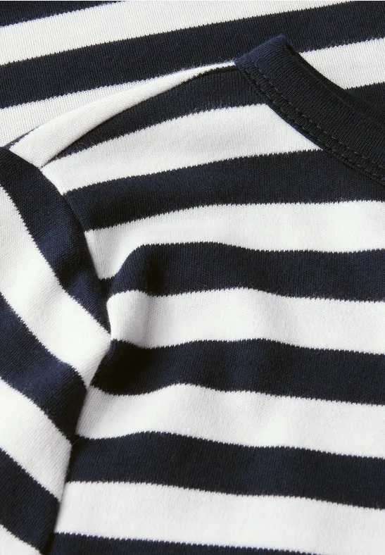 Gestreiftes U-Boot Shirt deepwater blue