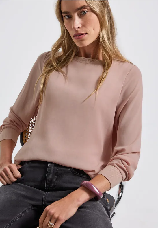Materialmix Chiffon Shirt faded rose