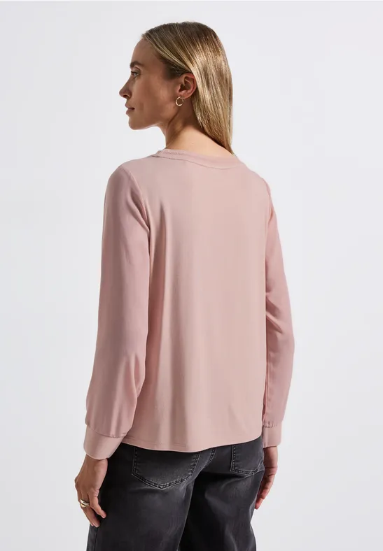 Materialmix Chiffon Shirt faded rose
