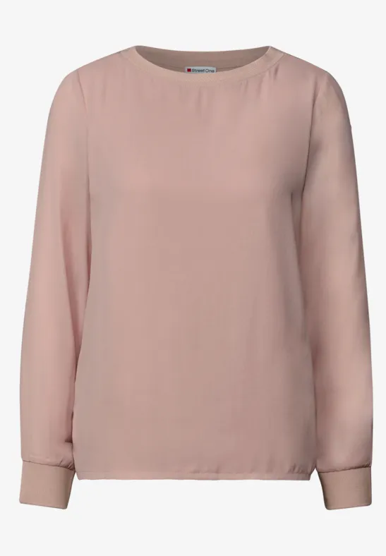 Materialmix Chiffon Shirt faded rose