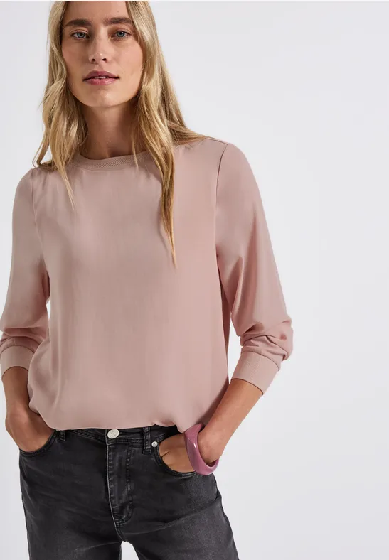 Materialmix Chiffon Shirt faded rose