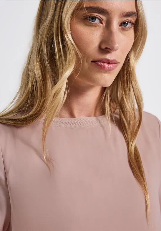 Materialmix Chiffon Shirt faded rose
