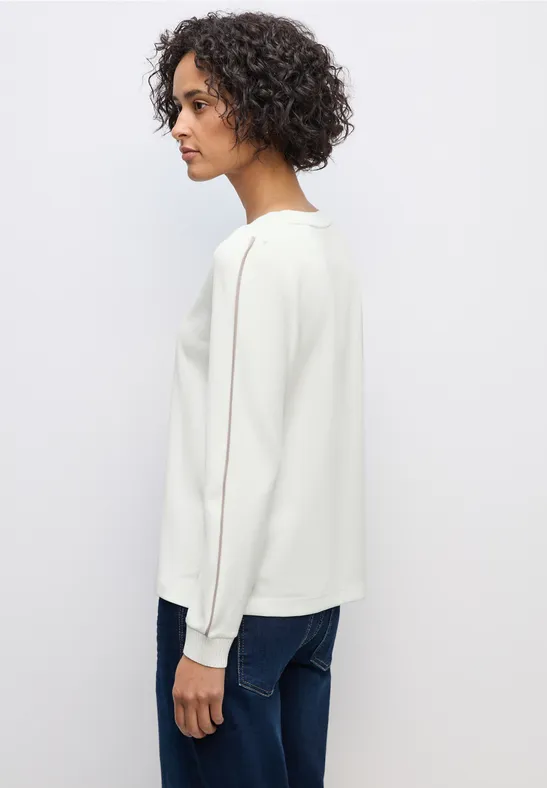 Shirt mit Tape Details off white