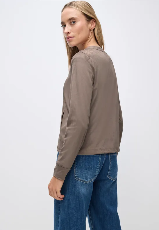 Veste en velours avec poches silk brown