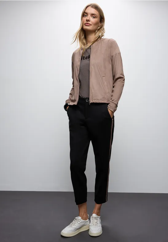 Shirt met bouclé-opdruk null