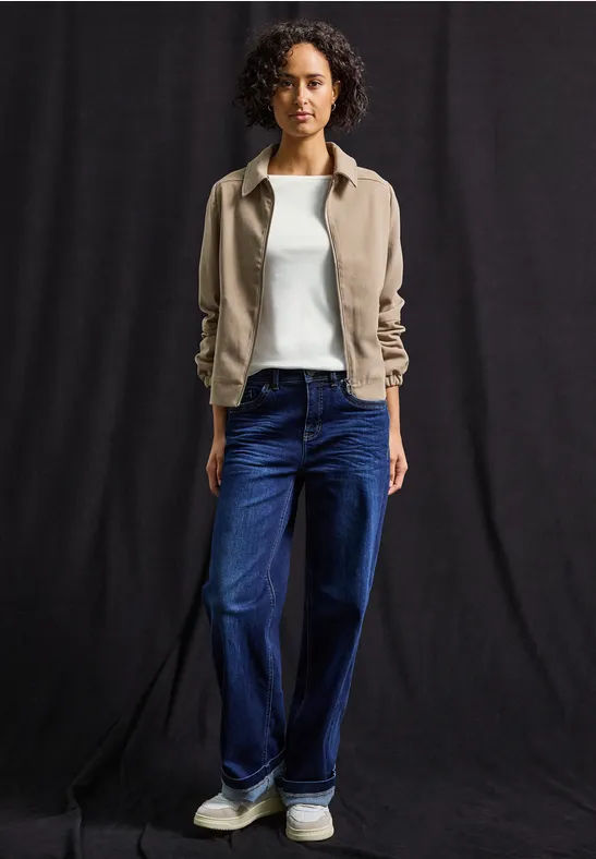 Basic shirt met lange mouwen off white