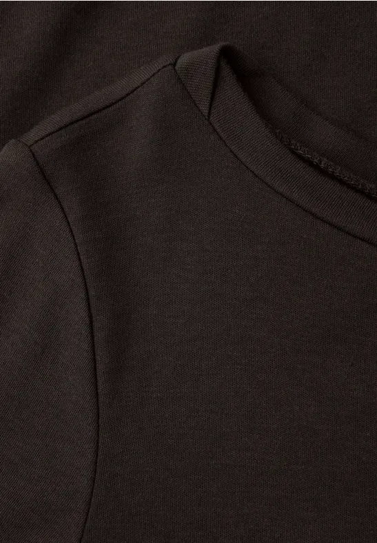 Basic shirt met lange mouwen deep roast brown