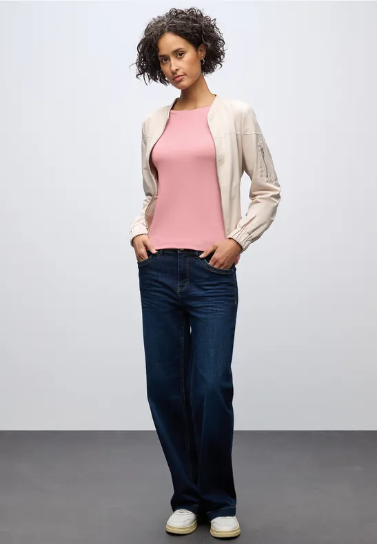 Basic shirt met lange mouwen powder pink