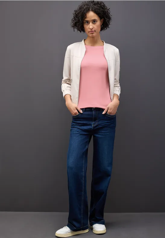 Basic shirt met lange mouwen powder pink