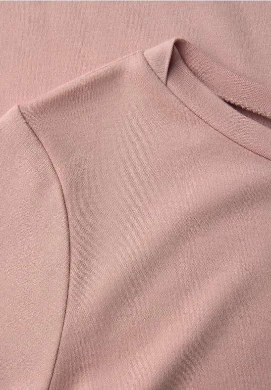 Basic shirt met lange mouwen faded rose