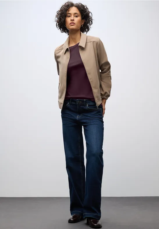 Basic shirt met lange mouwen Jazz Berry