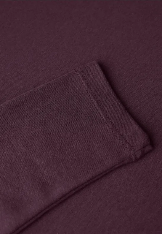Basic shirt met lange mouwen Jazz Berry