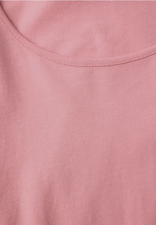 T-shirt basique à manches longues powder pink