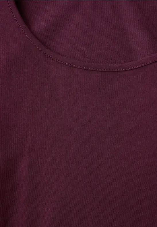 Basic shirt met lange mouwen noble red