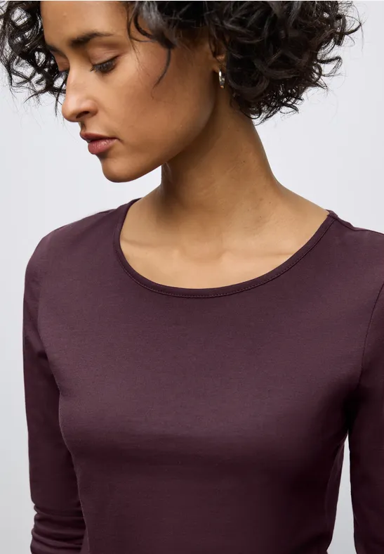 T-shirt basique à manches longues Jazz Berry