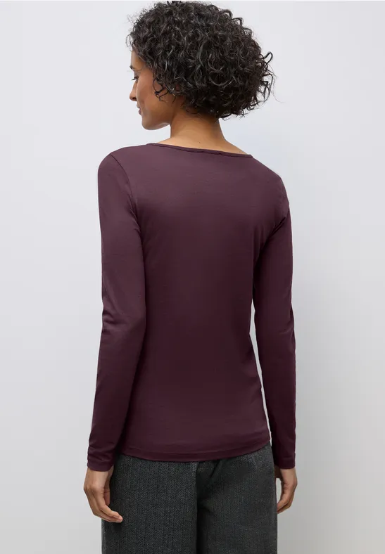 T-shirt basique à manches longues Jazz Berry