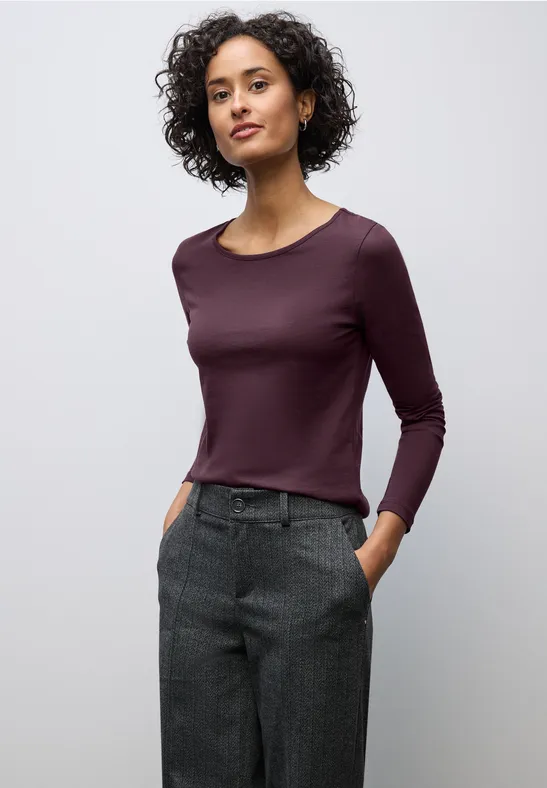 T-shirt basique à manches longues Jazz Berry