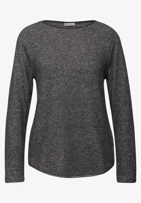 T-shirt doux mélangé gravel grey mel.