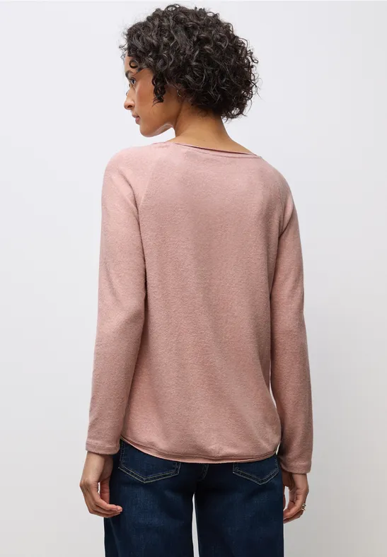 Softes Melange Shirt faded rose mel.
