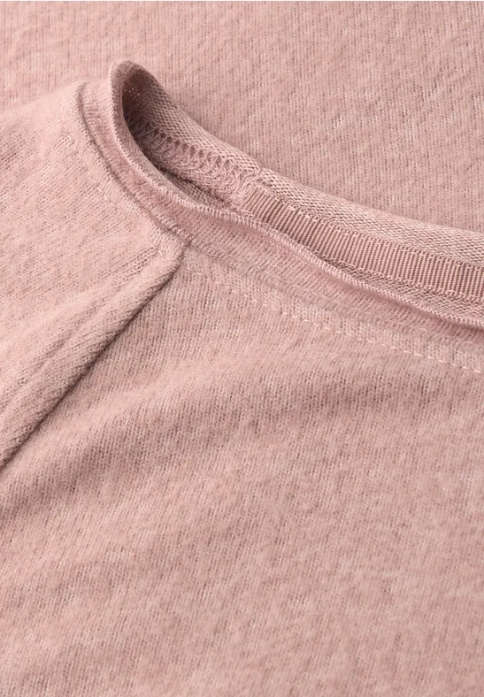 Softes Melange Shirt faded rose mel.