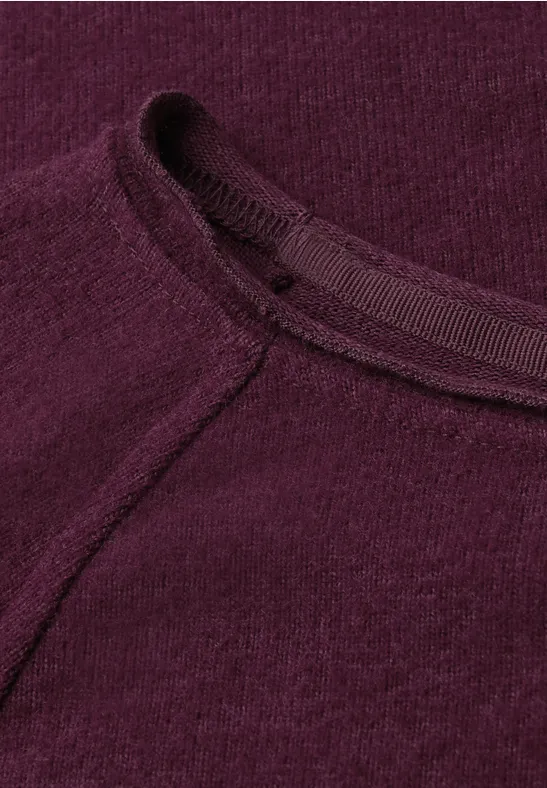 T-shirt doux mélangé noble red