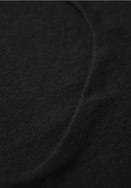 Shirt met carrée halslijn Black