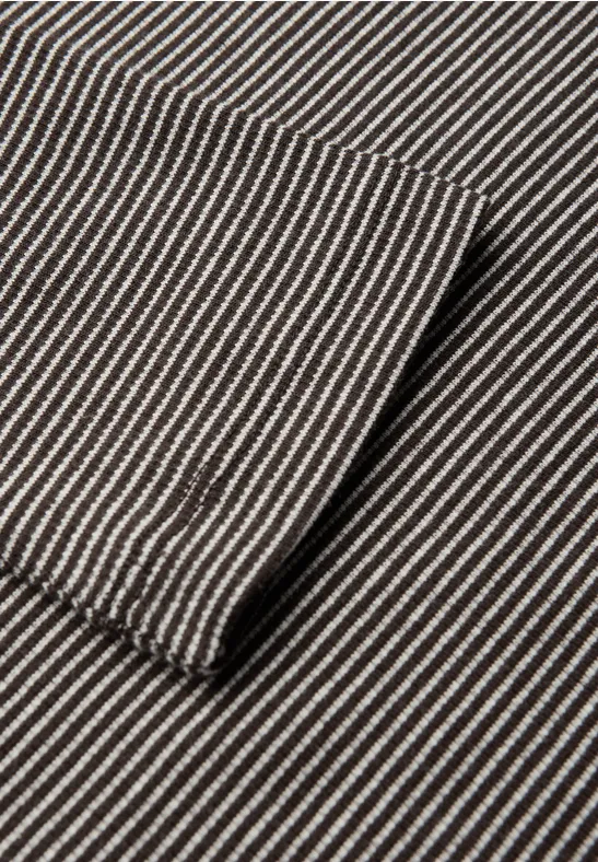 T-shirt avec structure côtelée deep roast brown
