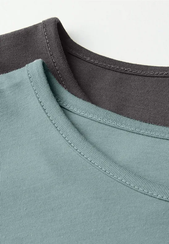 2-pack shirts met lange mouwen null