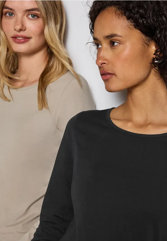 2-pack shirts met lange mouwen null