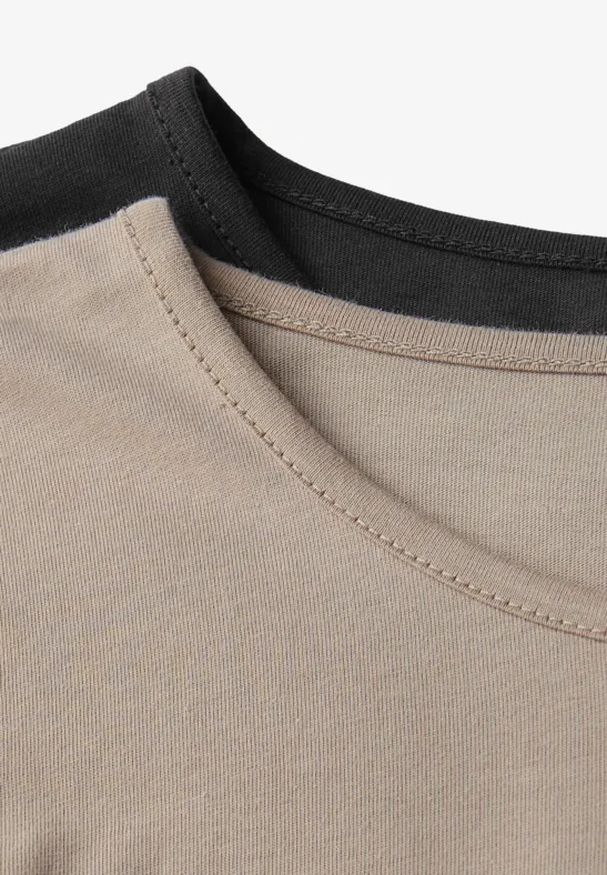 2-pack shirts met lange mouwen null