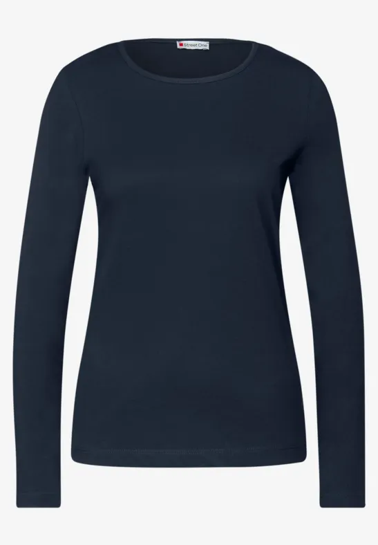 2er-Pack Langarmshirts deep blue/jazz berry