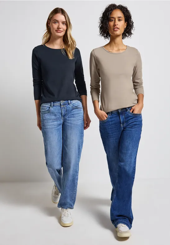 2-pack shirts met lange mouwen null