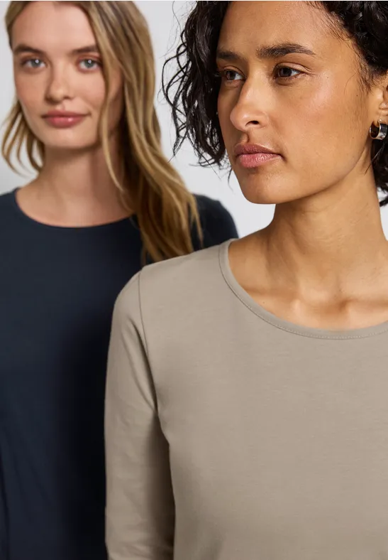 2-pack shirts met lange mouwen null