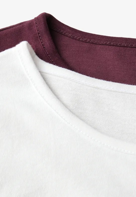 2-pack shirts met lange mouwen null