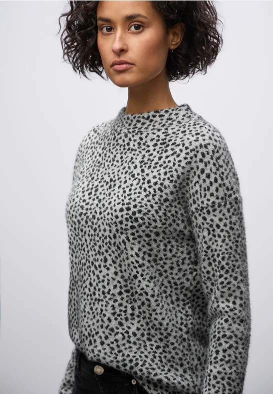 T-shirt léopard tout doux Black