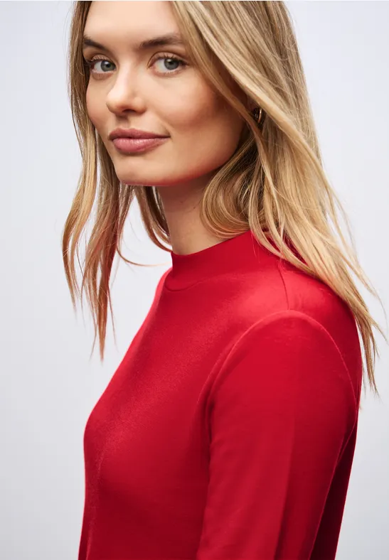 Basic col shirt racing red