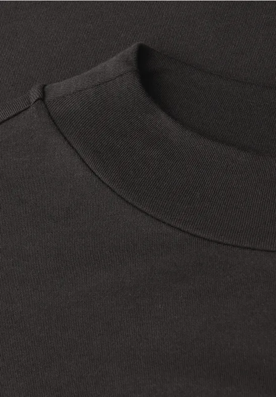 Basic col shirt darkest brown