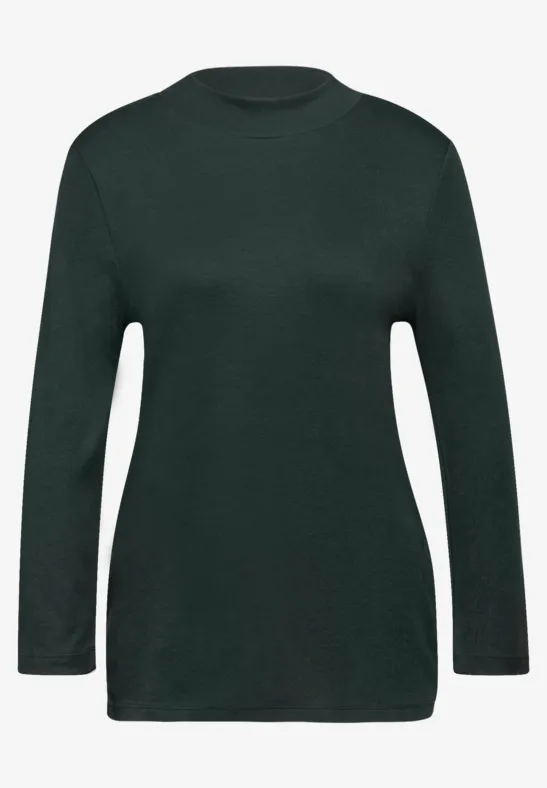 Basic col shirt evernight green