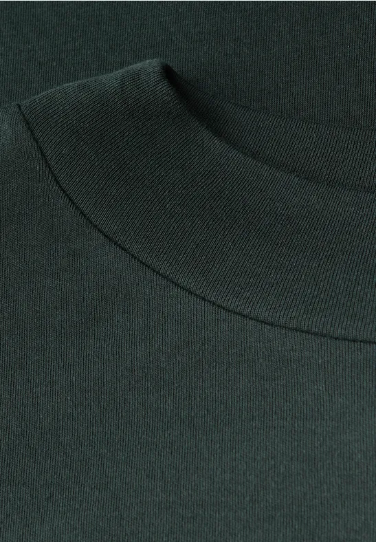 Basic col shirt evernight green