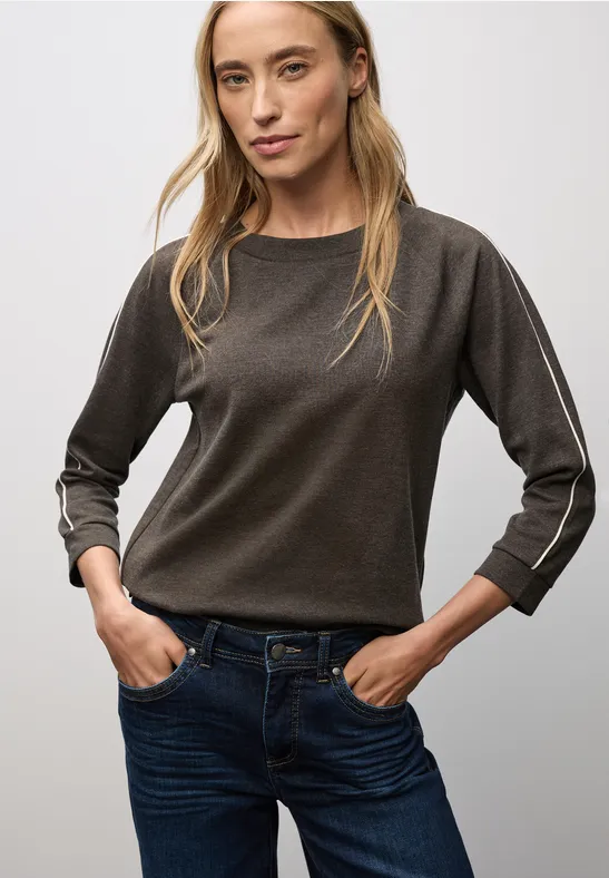 T-shirt avec détail tape null